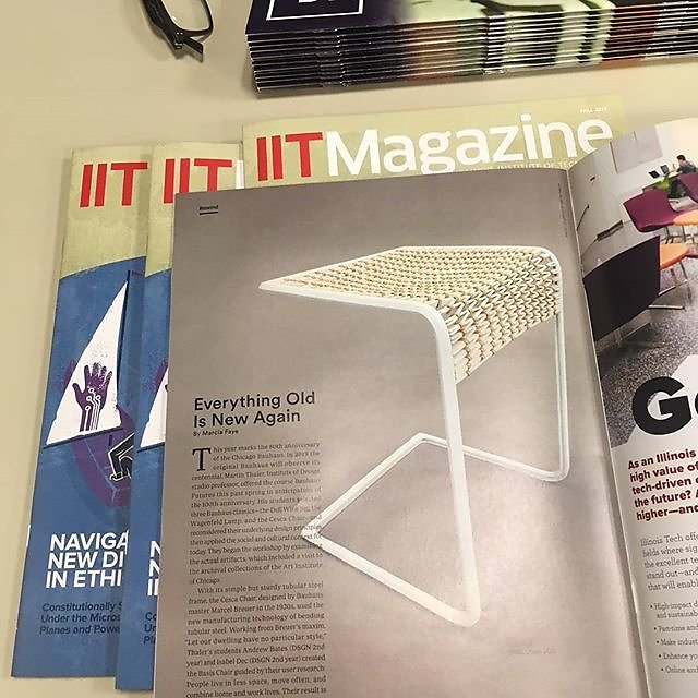 Last semester @izzydec and I did some work around the future if the Bauhaus. Made it into the iit magazine!